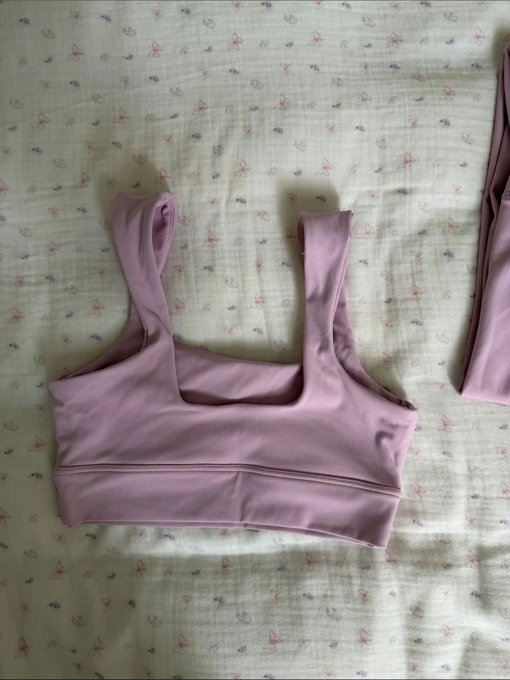 SETActive Light Pink Seamless Sports Bra and Legging Set